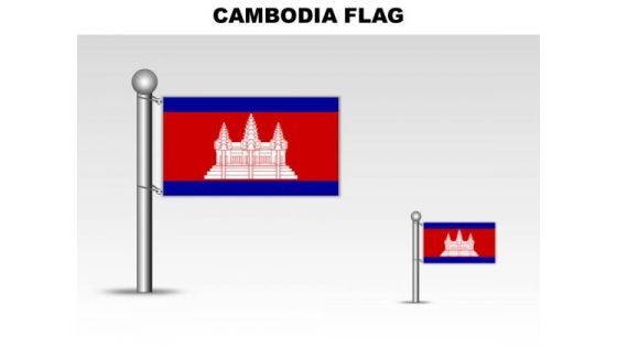 Cambodia Country PowerPoint Flags
