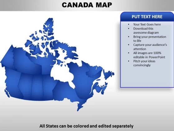 Canada Country PowerPoint Maps