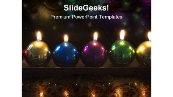 Candles Festival PowerPoint Templates And PowerPoint Backgrounds 0411