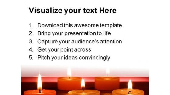 Candles Festival PowerPoint Themes And PowerPoint Slides 0511