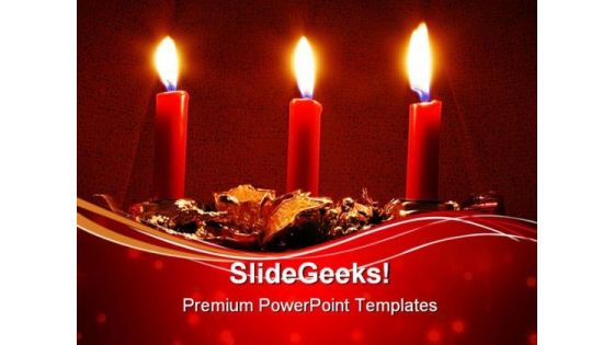 Candles Festival PowerPoint Themes And PowerPoint Slides 0711