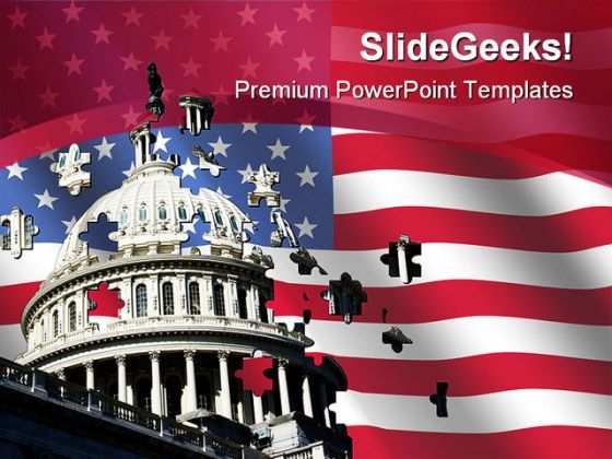 Capital Building Americana PowerPoint Templates And PowerPoint Backgrounds 0111