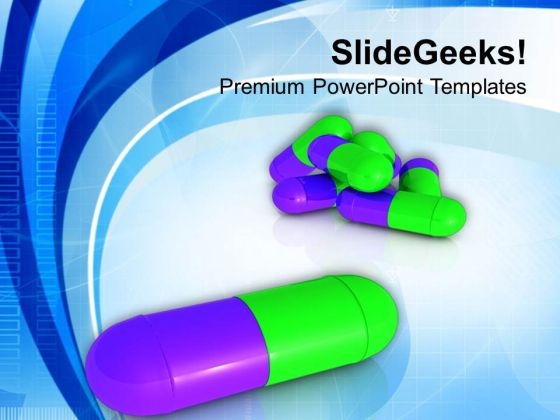 Capsules Medical PowerPoint Templates Ppt Backgrounds For Slides 0613