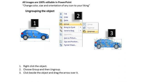 Car Drive 2 Door Blue Car Side PowerPoint Slides And Ppt Diagram Templates