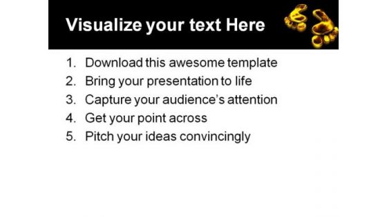 Carbon Foot Print Abstract PowerPoint Template 0810