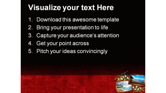 Card For Beach Beauty PowerPoint Templates And PowerPoint Backgrounds 0311