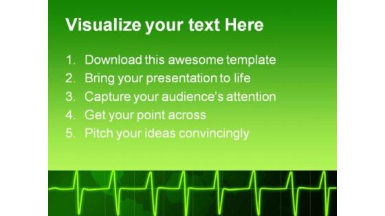 Cardiogram01 Medical PowerPoint Template 0910