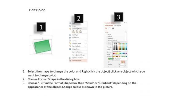 Cards For Contact Information PowerPoint Template