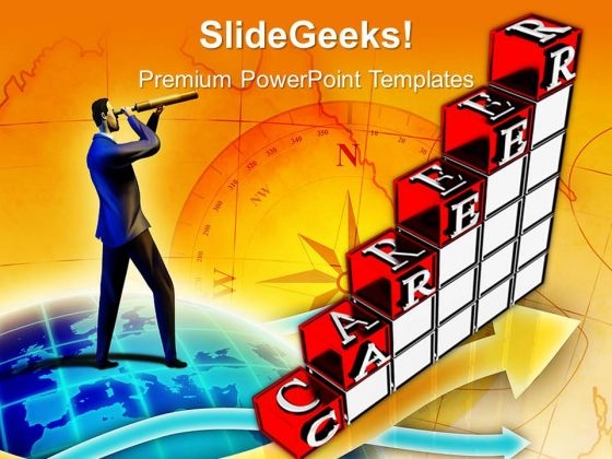 Career Growth Chart Success PowerPoint Templates And PowerPoint Themes 0912