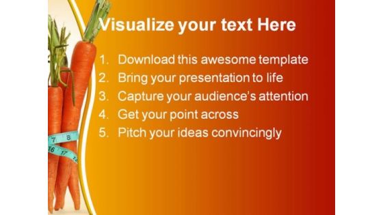 Carrots For Diet Health PowerPoint Templates And PowerPoint Backgrounds 0311