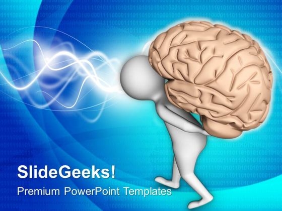 Carry Your Tensions With Brain PowerPoint Templates Ppt Backgrounds For Slides 0713
