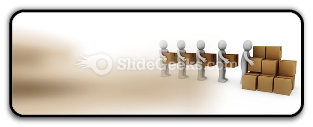 Carton Package Shipping PowerPoint Icon R