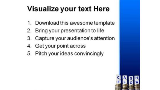 Cash Flow Money PowerPoint Template 0910
