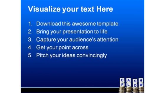 Cash Flow Money PowerPoint Template 0910