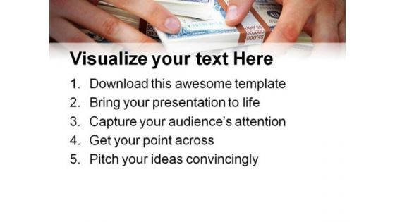 Cash Money PowerPoint Template 0610
