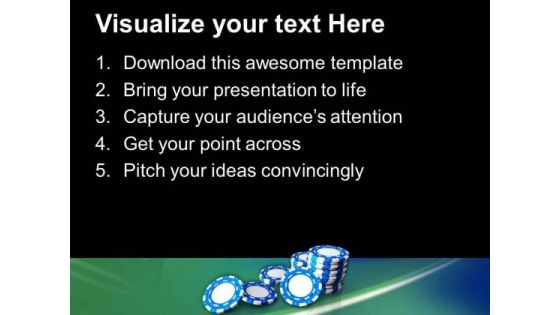 Casino Chips Theme Game PowerPoint Templates Ppt Backgrounds For Slides 0413