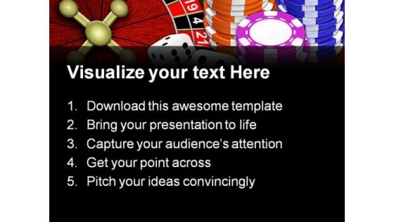 Casino Game Sports PowerPoint Backgrounds And Templates 0111