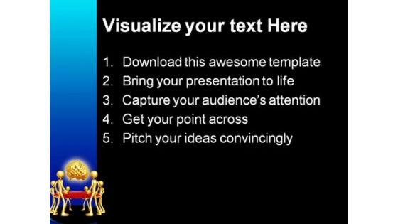 Catching Falling Brain Science PowerPoint Backgrounds And Templates 1210