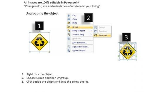 Caution Roadway Signs PowerPoint Slides And Ppt Diagram Templates