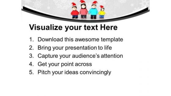Celebrate Christmas With Family PowerPoint Templates Ppt Backgrounds For Slides 0413