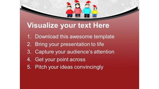 Celebrate Christmas With Family PowerPoint Templates Ppt Backgrounds For Slides 0413