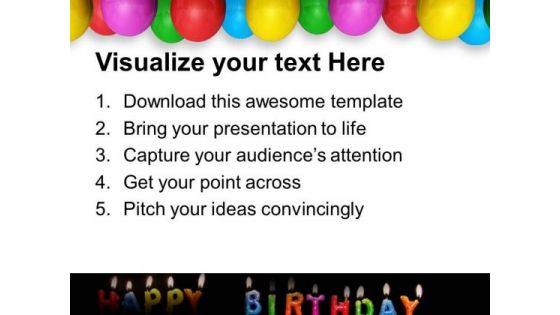 Celebrate Happy Birthday With Friends PowerPoint Templates Ppt Backgrounds For Slides 0513