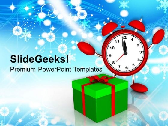 Celebrating Christmas With Gift Festival PowerPoint Templates Ppt Backgrounds For Slides 1112