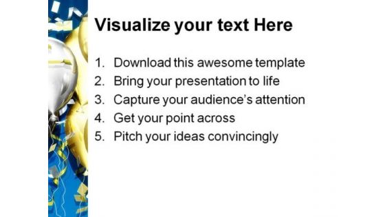 Celebration Balloons Festival PowerPoint Template 1010