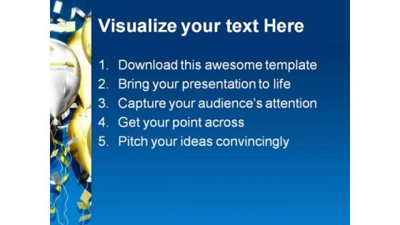 Celebration Balloons Festival PowerPoint Template 1010