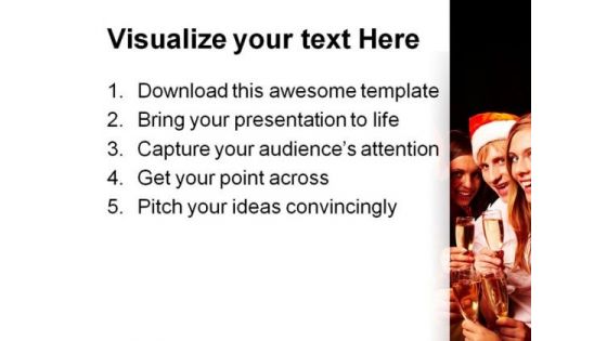Celebration Christmas PowerPoint Template 0610