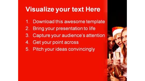 Celebration Christmas PowerPoint Template 0610