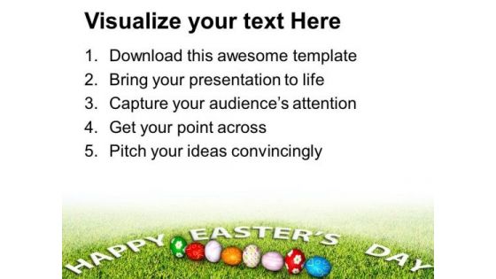 Celebration Of Jesus Return Happy Easter Day PowerPoint Templates Ppt Backgrounds For Slides 0313