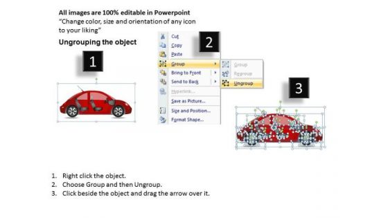 Celebration Red Beetle Car PowerPoint Slides And Ppt Diagram Templates
