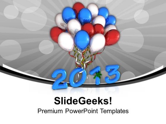 Celebration Theme With Balloons PowerPoint Templates Ppt Backgrounds For Slides 0413
