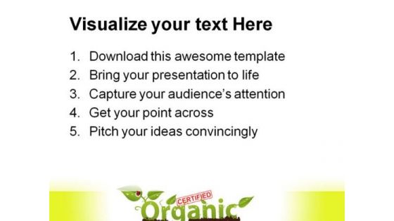 Certified Organic Nature PowerPoint Templates And PowerPoint Backgrounds 0711