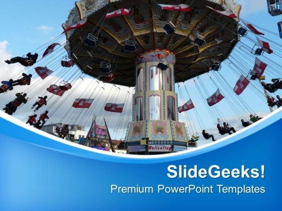Chain Carousel Finance Theme PowerPoint Templates Ppt Backgrounds For Slides 0413