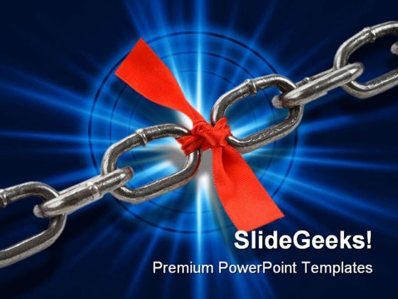 Chain Link Business PowerPoint Template 0810