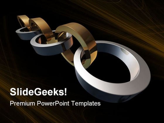 Chain Links Business PowerPoint Themes And PowerPoint Slides 0811