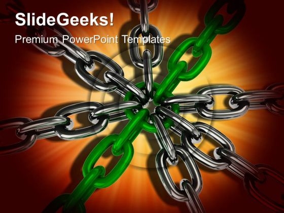 Chain Security Teamwork PowerPoint Templates And PowerPoint Themes 0612
