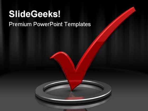 Check Mark Symbol PowerPoint Backgrounds And Templates 0111