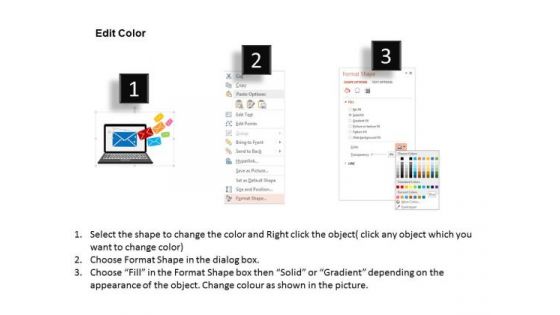 Check Your Email In Laptop PowerPoint Template