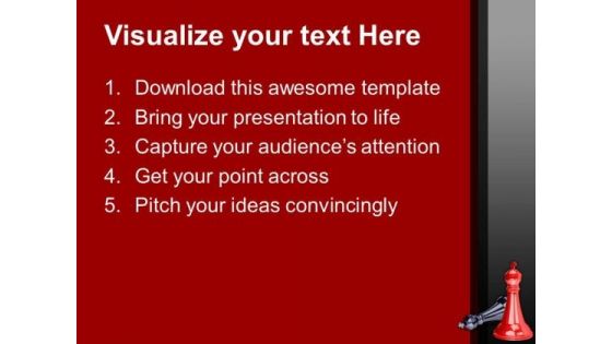 Checkmate Business Strategy Success PowerPoint Templates Ppt Backgrounds For Slides 1212