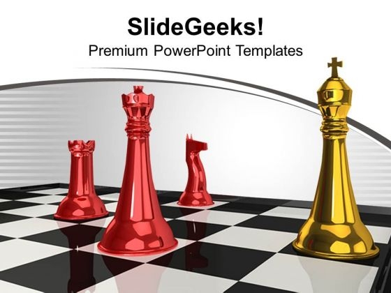 Checkmate Strategies Business Concept PowerPoint Templates Ppt Backgrounds For Slides 0113