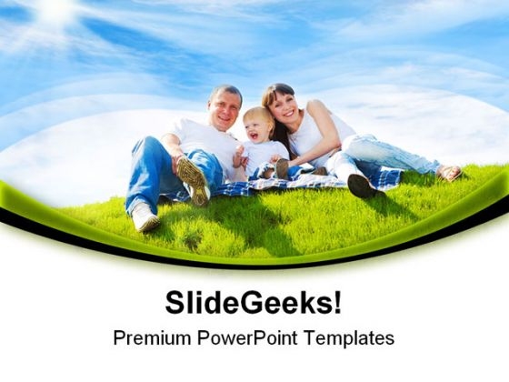 Cheerful Family Holidays PowerPoint Templates And PowerPoint Backgrounds 0511