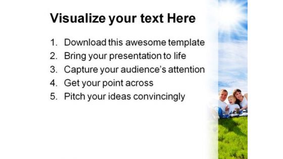 Cheerful Family PowerPoint Background And Template 1210