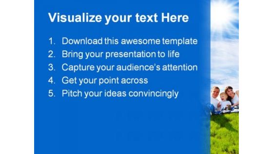 Cheerful Family PowerPoint Background And Template 1210
