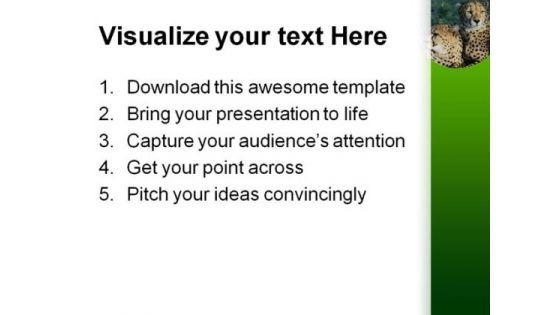Cheetah Wild Cats Animals PowerPoint Themes And PowerPoint Slides 0211