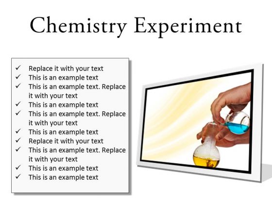 Chemistry Experiment Science PowerPoint Presentation Slides F