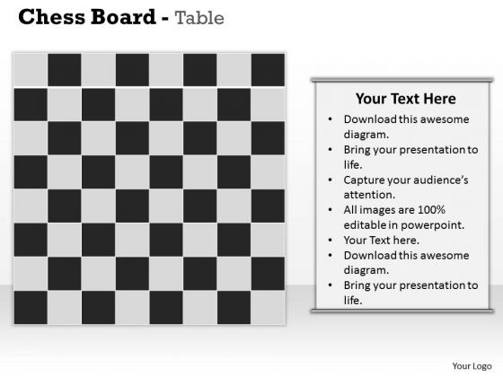 Chess Board Table PowerPoint Presentation Template