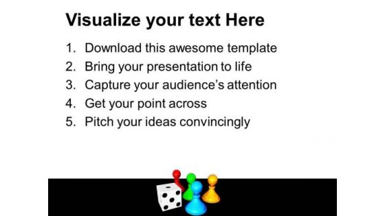 Chess Board With Dice Game PowerPoint Templates And PowerPoint Themes 0712